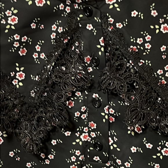 Top Shop blue floral ruffled dress-NWT - Picture 5 of 11